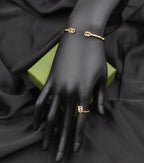 Gucci GG with Stone Bangle with Ring