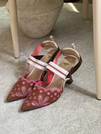 FENDI Colibr矛 slingback pumps