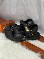 Dior Dioract Sandal Black Quilted Cannage Calfskin