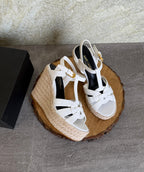 YSL Espadrilles Wedge Sandals