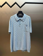 LV Monogram Pointelle Short-Sleeved Polo Shirt