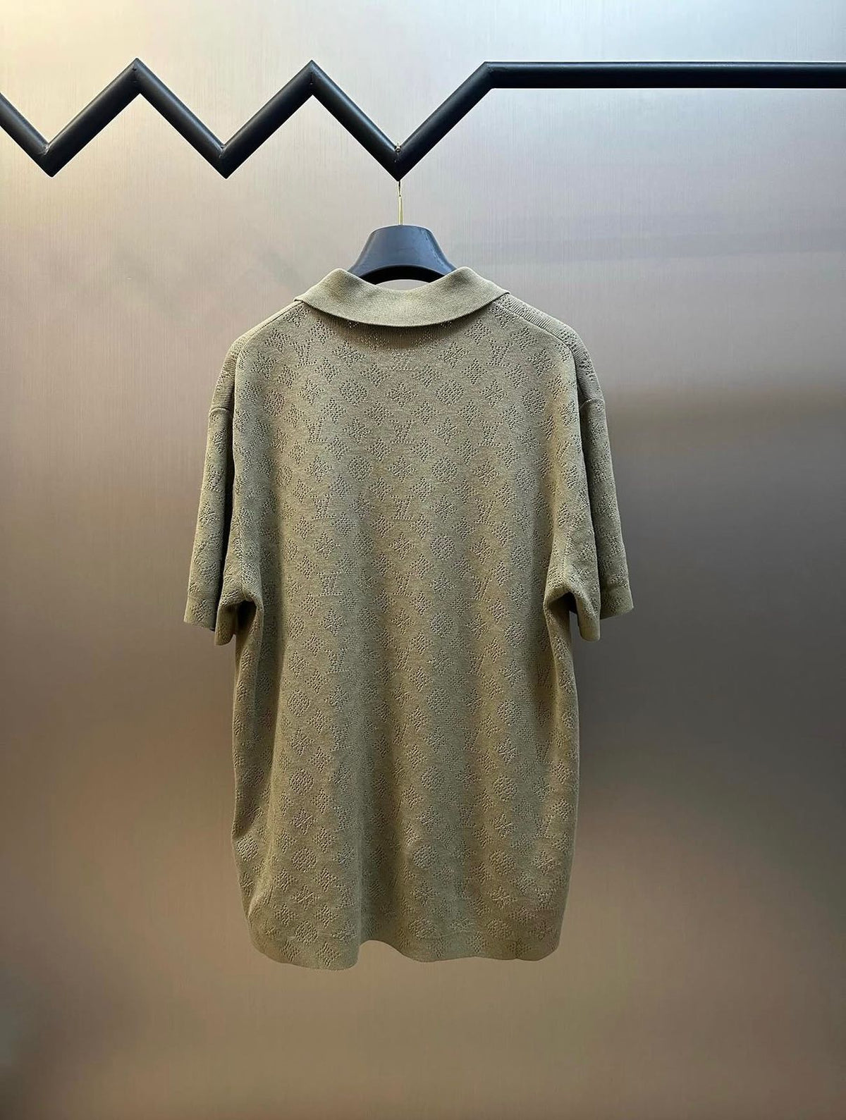 LV Monogram Pointelle Short-Sleeved Polo Shirt