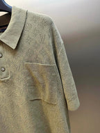 LV Monogram Pointelle Short-Sleeved Polo Shirt