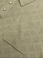 LV Monogram Pointelle Short-Sleeved Polo Shirt