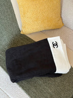 Chanel Terry Cloth CC Beach Bag and Towel Set