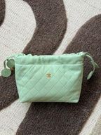 Chanel Quilted Drawstring Clutch with Strap Bag